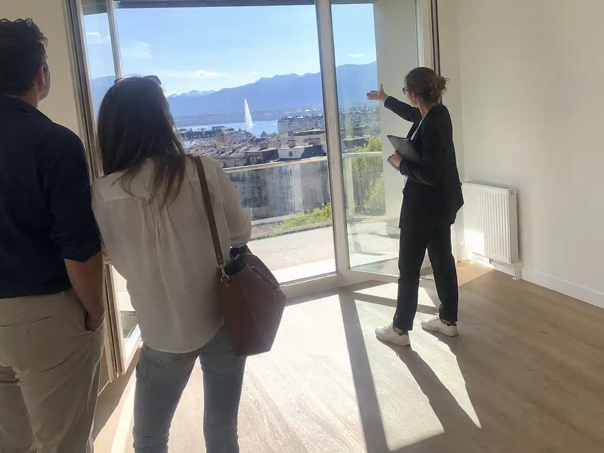 Visite d’un appartement à Genève avec accompagnement d’une agence de relocation
